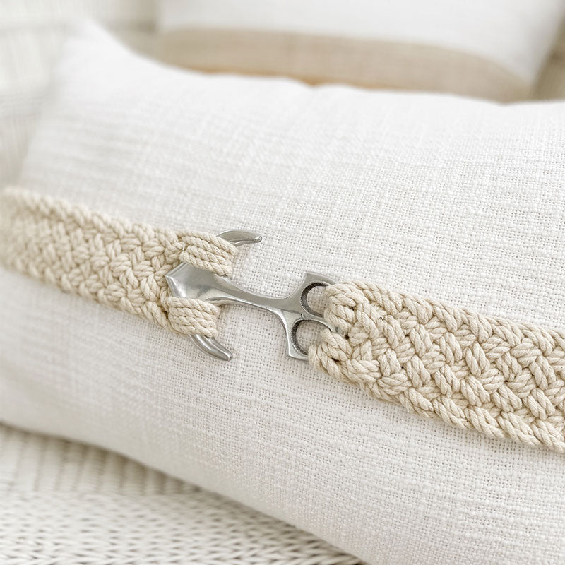 Nautical rope pillow sale