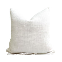 Load image into Gallery viewer, Our white cushions are perfect texture cushion to style a bed or to use as a sofa cushion. Cushion covers 50x50 - Square cushion covers
