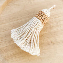 Load image into Gallery viewer, TIMBER BEADED TASSEL
